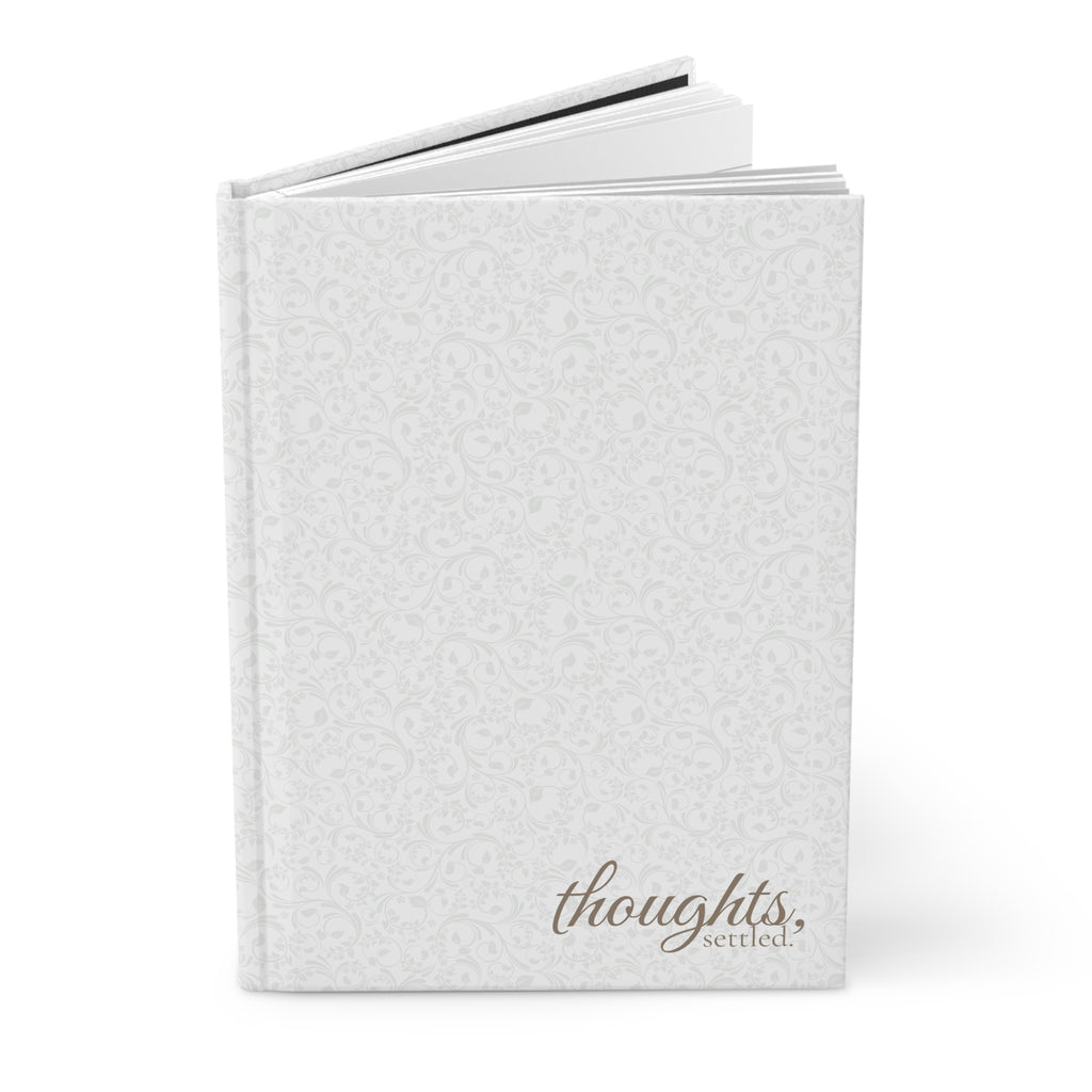 Hardcover Journal — "Thoughts, Settled" Matte Notebook
