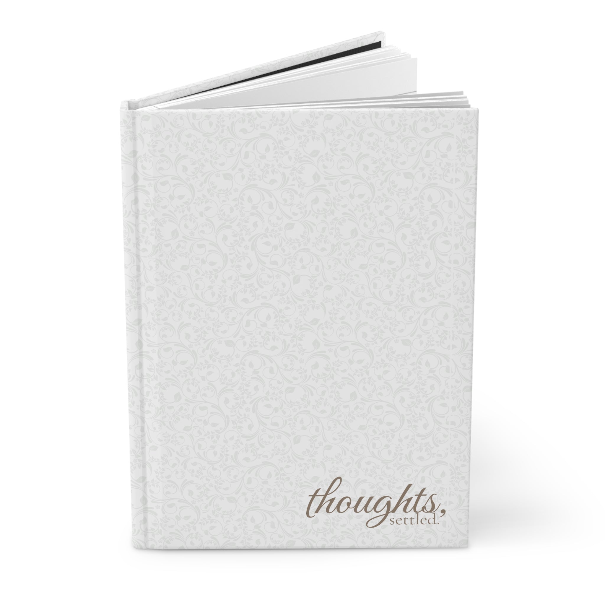 Hardcover Journal — "Thoughts, Settled" Matte Notebook