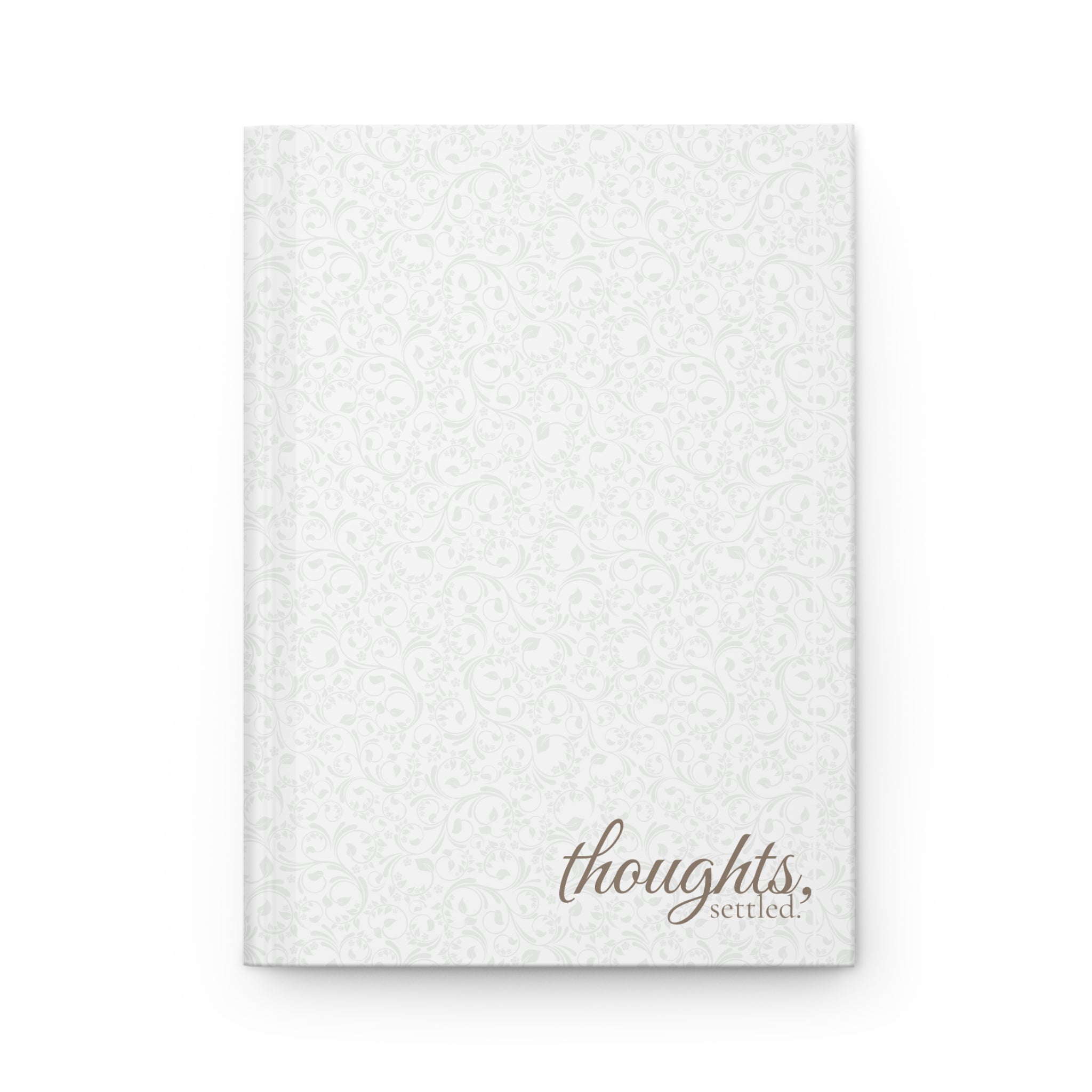 Hardcover Journal — "Thoughts, Settled" Matte Notebook
